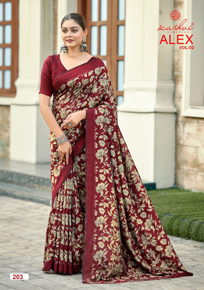 Alex Vol 2 Kashvi Creation Sarees Wholesaler Gujarat