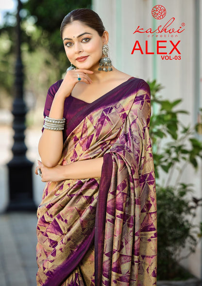 Alex Vol 3 Kashvi Creation Sarees Wholesale