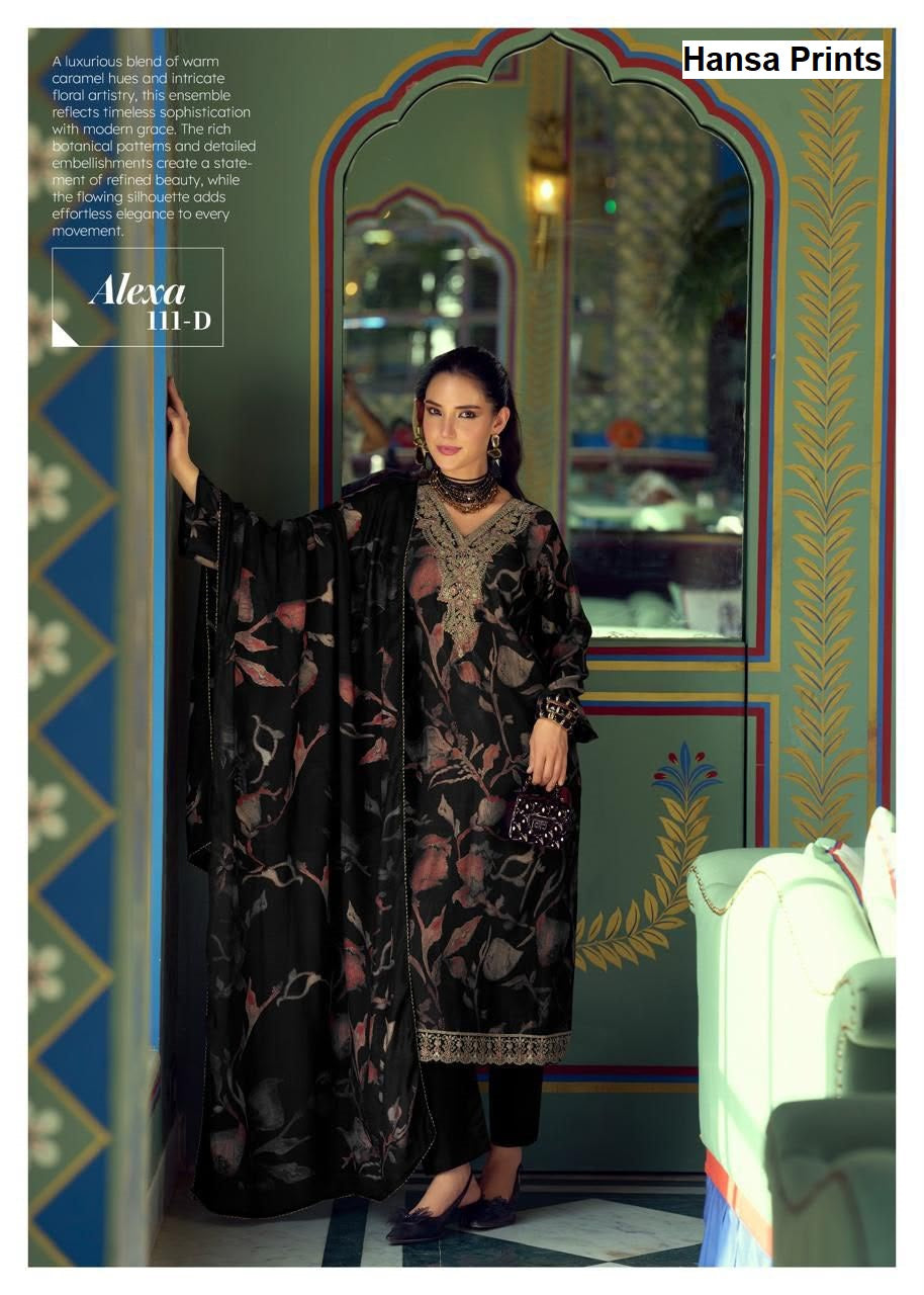 Alexa 111 Hansa Prints Muslin Pant Style Suits Manufacturer
