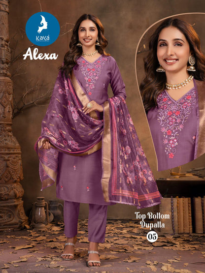 Alexa Kaya Vertican Readymade Pant Style Suits Wholesaler Gujarat
