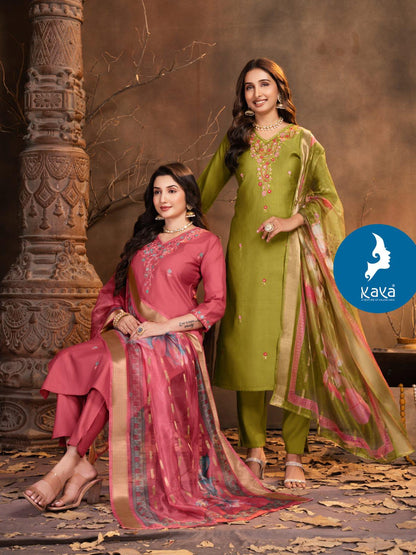 Alexa Kaya Vertican Readymade Pant Style Suits Wholesaler Gujarat