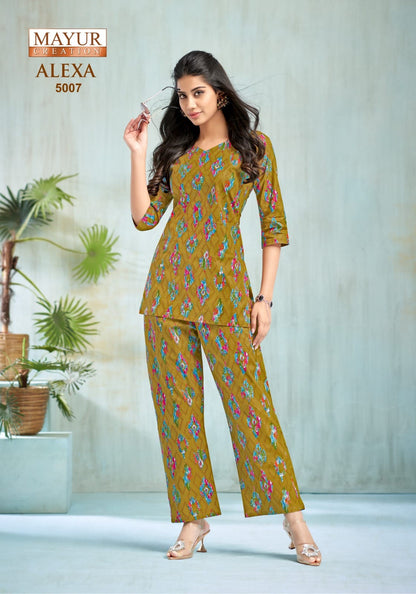 Alexa Vol 5 Mayur Creation Cotton Co Ord Set Wholesaler