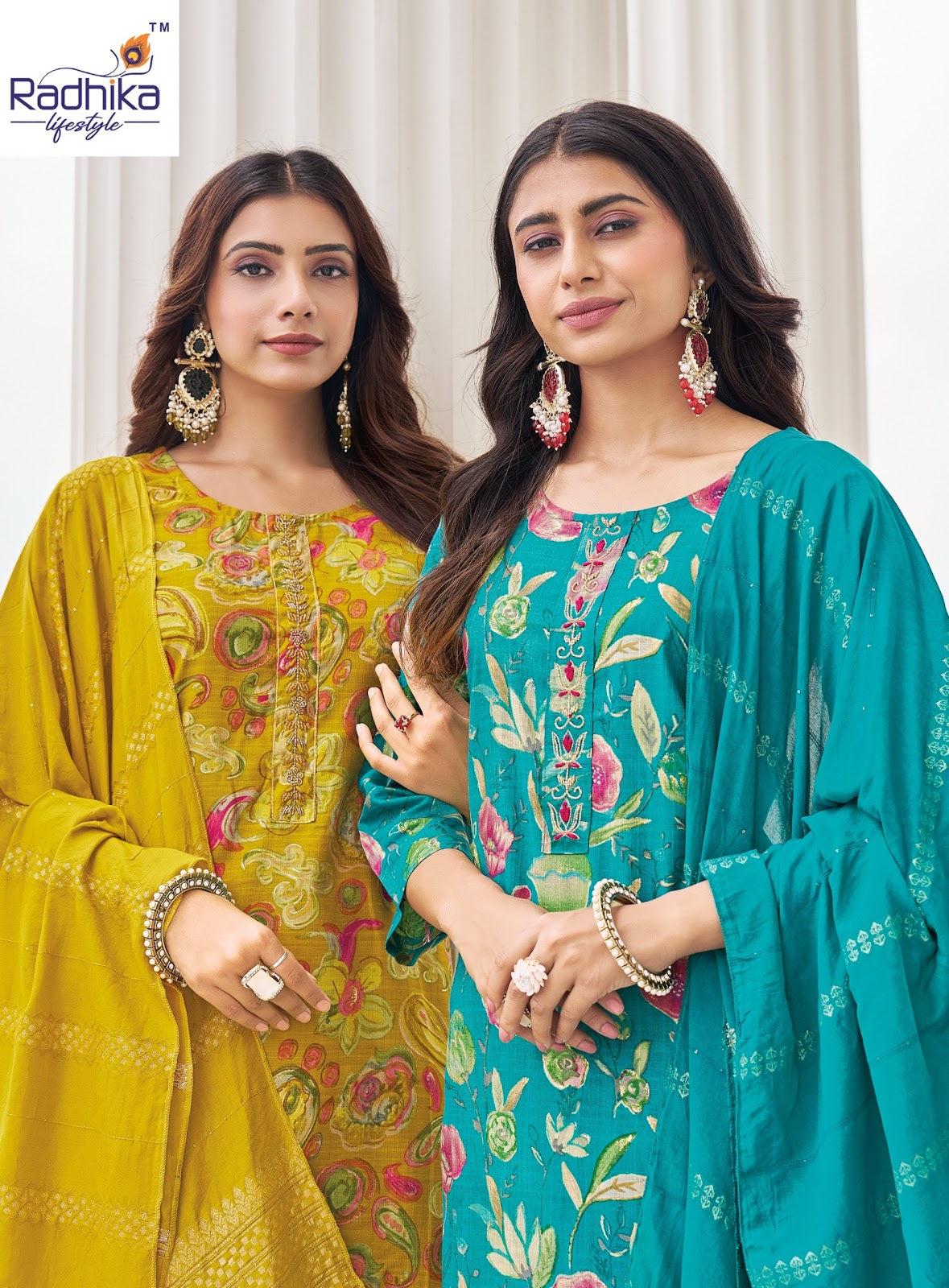 Alexa Vol 5 Radhika Lifestyle Vertican Readymade Pant Style Suits Manufacturer Ahmedabad