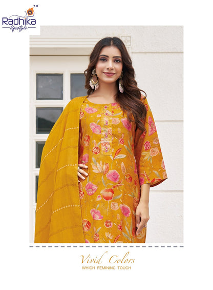 Alexa Vol 5 Radhika Lifestyle Vertican Readymade Pant Style Suits Manufacturer Ahmedabad