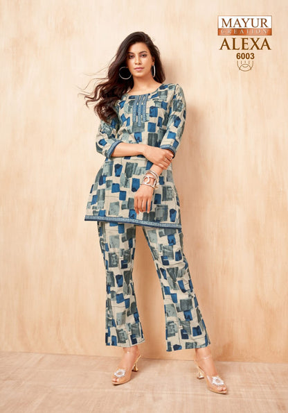 Alexa Vol 6 Mayur Creation Cotton Co Ord Set Manufacturer Gujarat