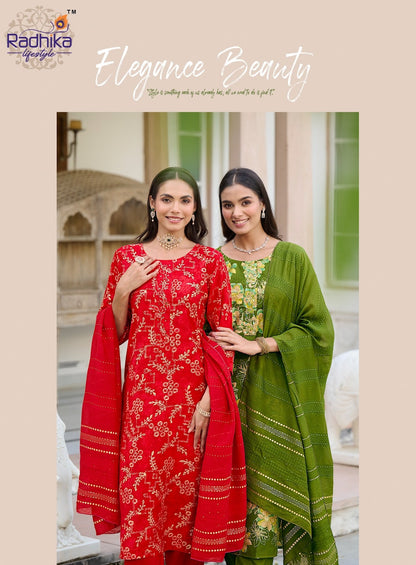 Alexa Vol 6 Radhika Lifestyle Vertican Readymade Pant Style Suits Wholesaler