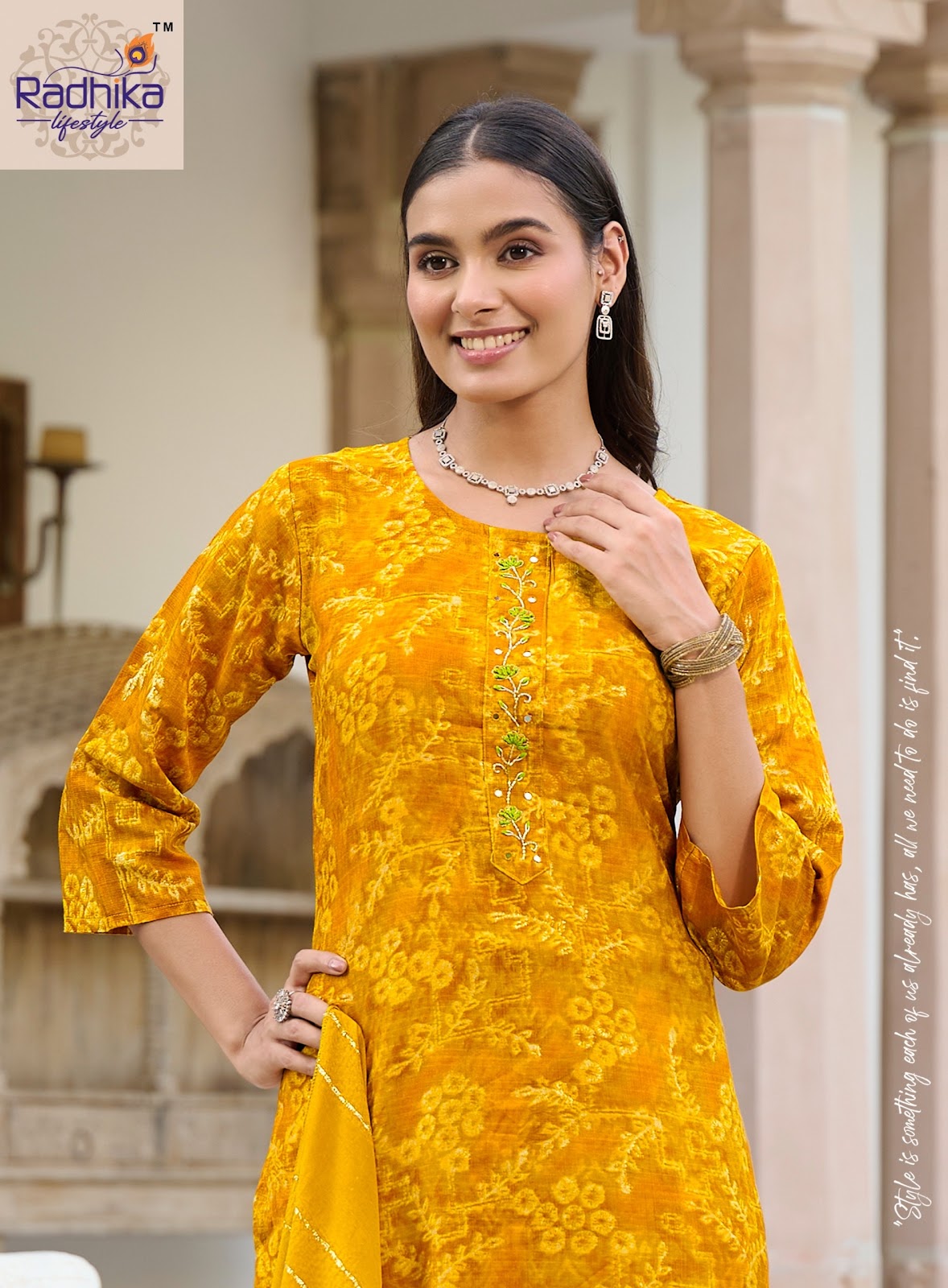 Alexa Vol 6 Radhika Lifestyle Vertican Readymade Pant Style Suits Wholesaler