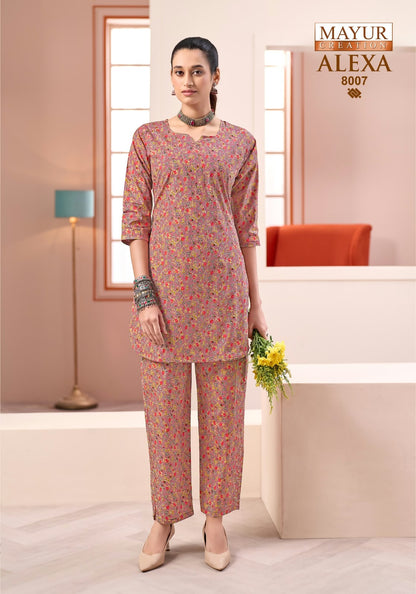 Alexa Vol 8 Mayur Creation Cotton Co Ord Set Wholesale