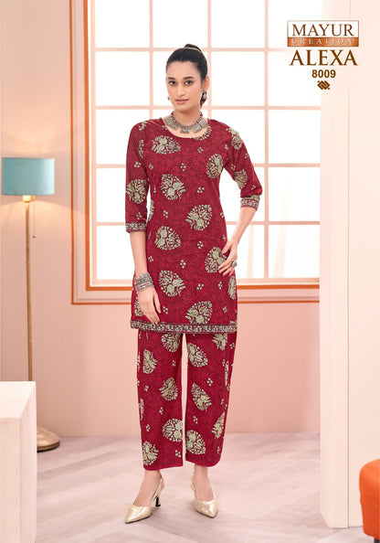 Alexa Vol 8 Mayur Creation Cotton Co Ord Set Wholesale