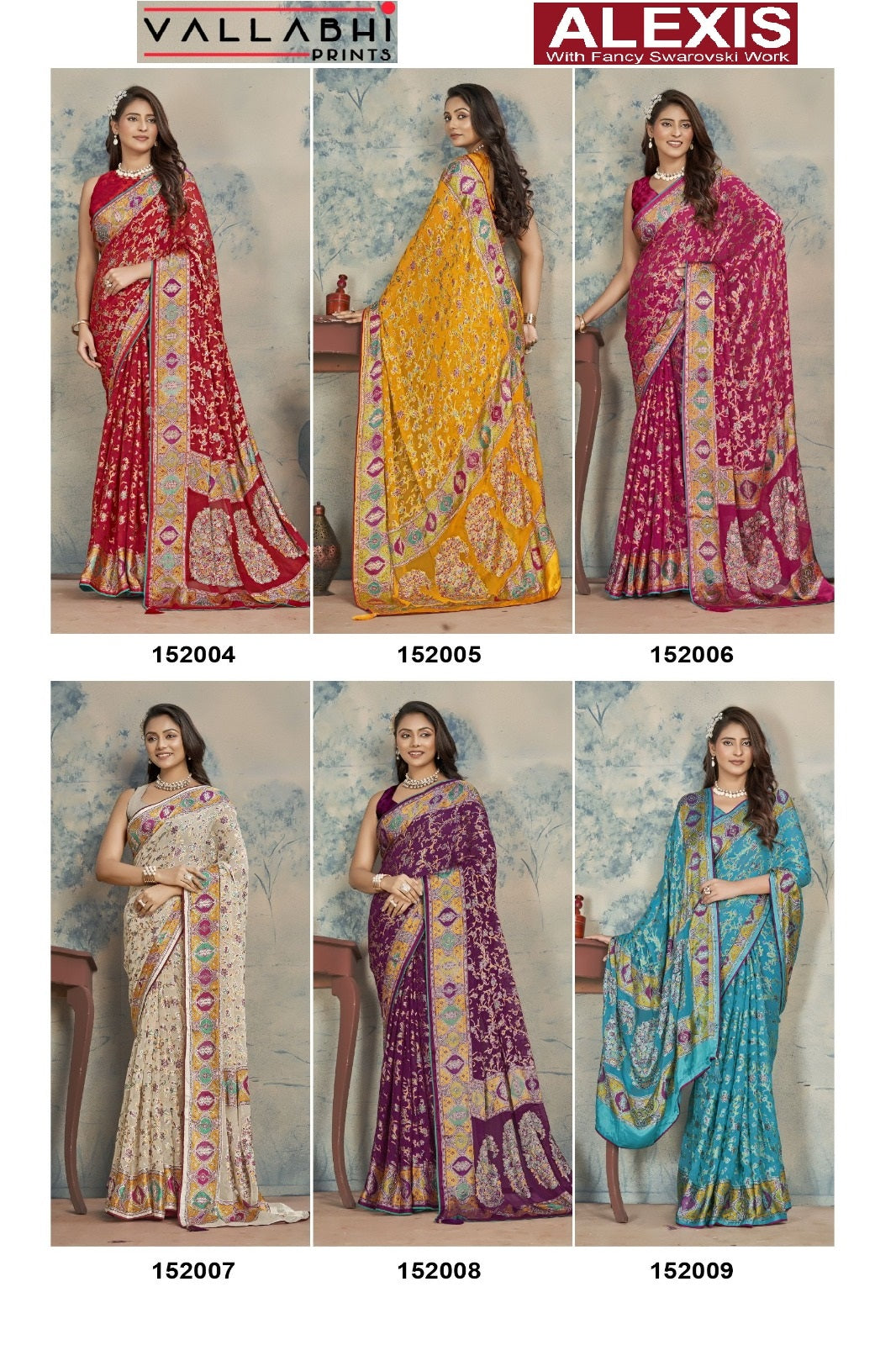 Alexis Vallabhi Prints Brasso Sarees Supplier India