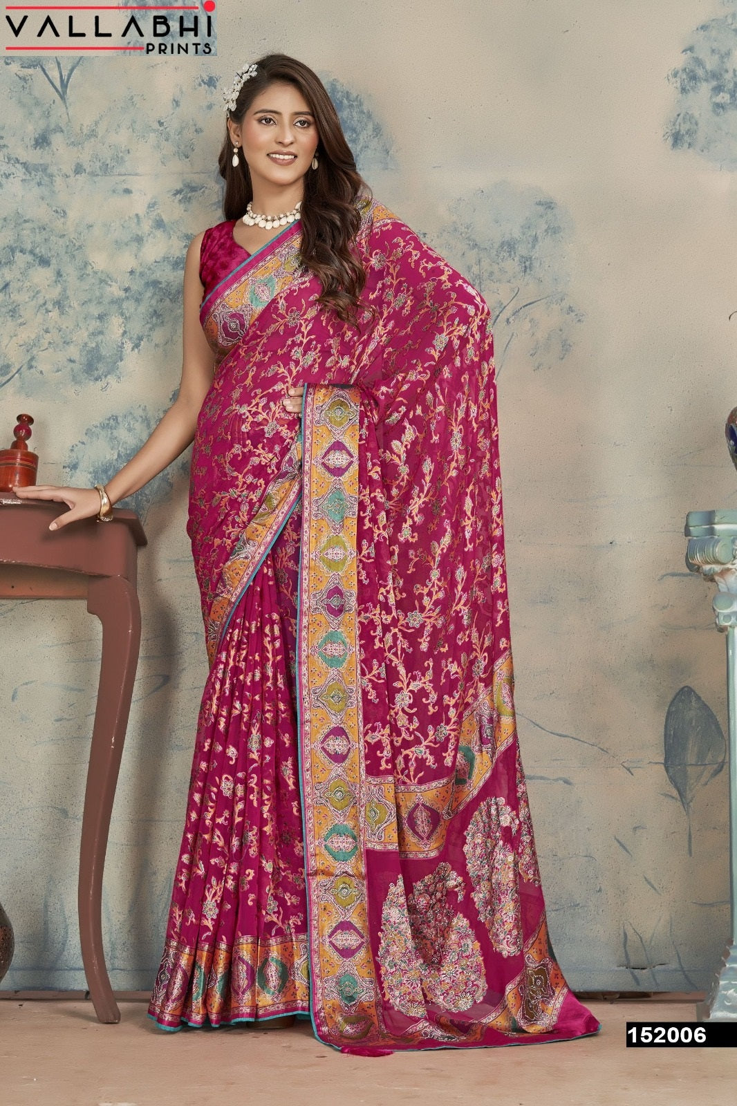 Alexis Vallabhi Prints Brasso Sarees Supplier India