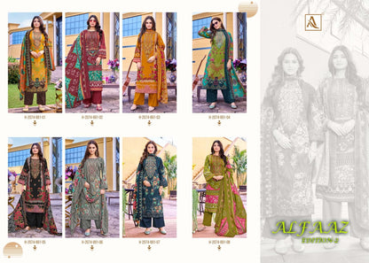 Alfaaz Edition 2 Alok Cambric Cotton Karachi Salwar Suits Exporter India