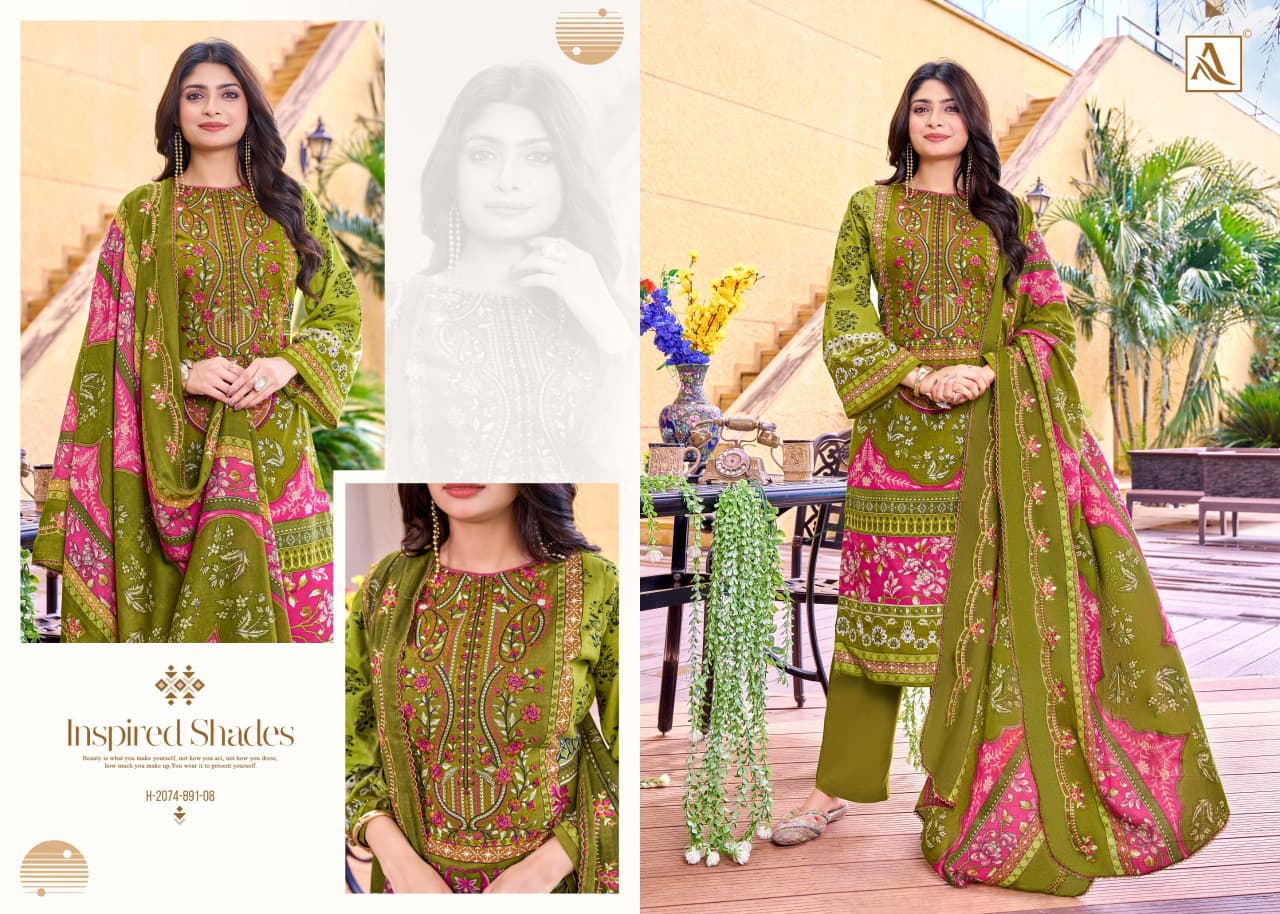 Alfaaz Edition 2 Alok Cambric Cotton Karachi Salwar Suits Exporter India