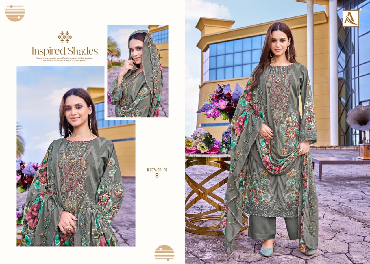 Alfaaz Edition 2 Alok Cambric Cotton Karachi Salwar Suits Exporter India