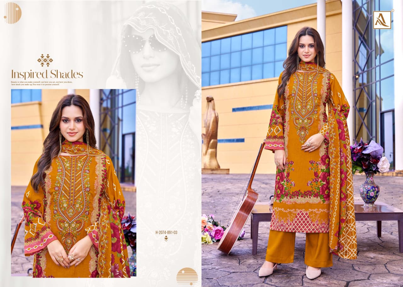 Alfaaz Edition 2 Alok Cambric Cotton Karachi Salwar Suits Exporter India