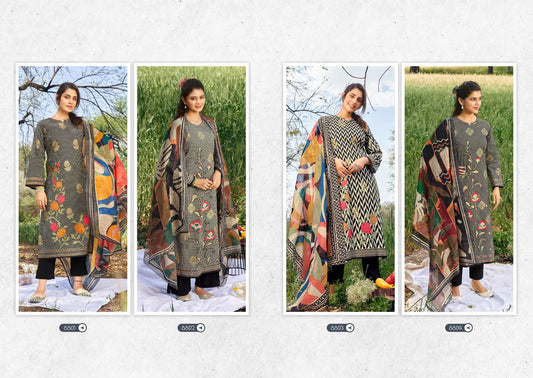 Alfaaz Karachi Prints Cambric Pant Style Suits Wholesale Price
