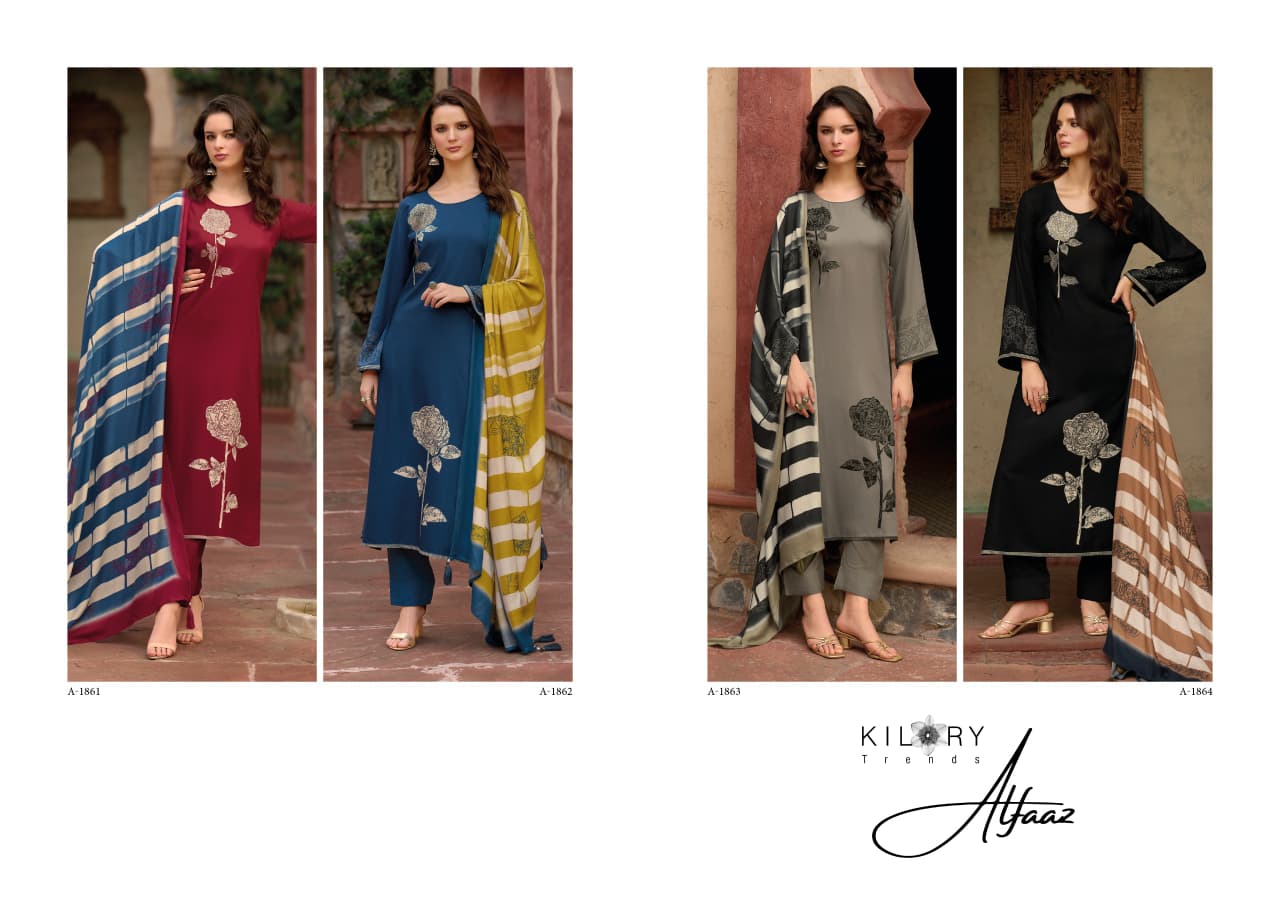 Alfaaz Kilory Pashmina Suits Wholesale Price