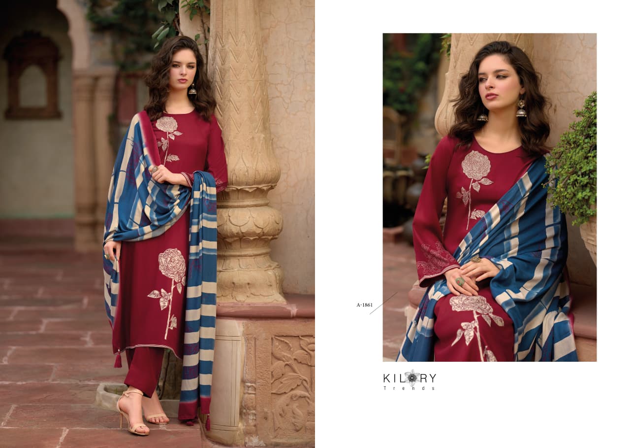 Alfaaz Kilory Pashmina Suits Wholesale Price