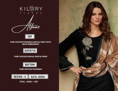 Alfaaz Kilory Pashmina Suits Wholesale Price