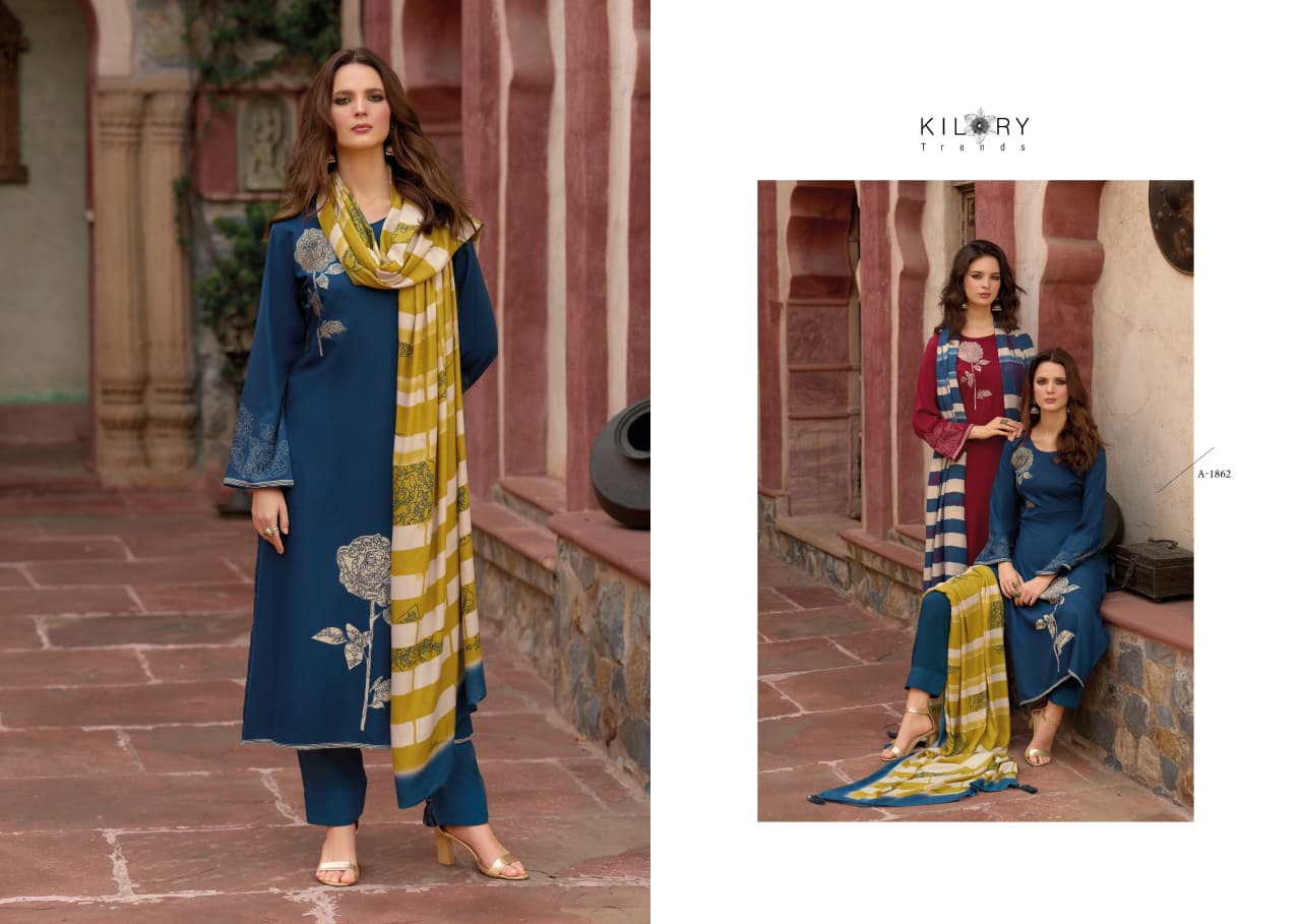Alfaaz Kilory Pashmina Suits Wholesale Price