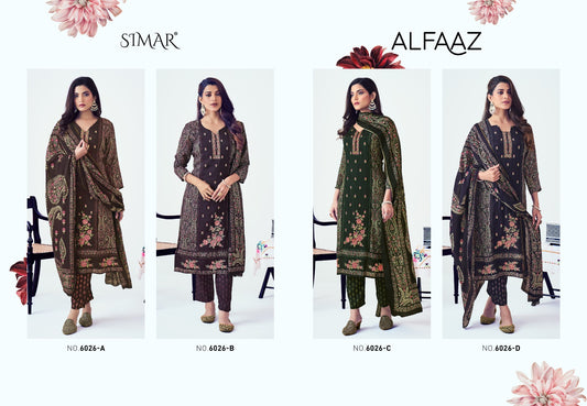 Alfaaz Simar Viscose Muslin Pant Style Suits Supplier Ahmedabad