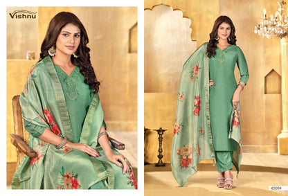 Alfaaz Vol 3 Vishnu Impex Shimmer Pant Style Suits Exporter India