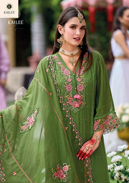 Alfaz Kailee Fashion Viscose Organza Readymade Pant Style Suits Wholesale Price