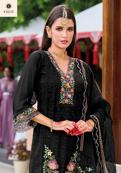 Alfaz Kailee Fashion Viscose Organza Readymade Pant Style Suits Wholesale Price