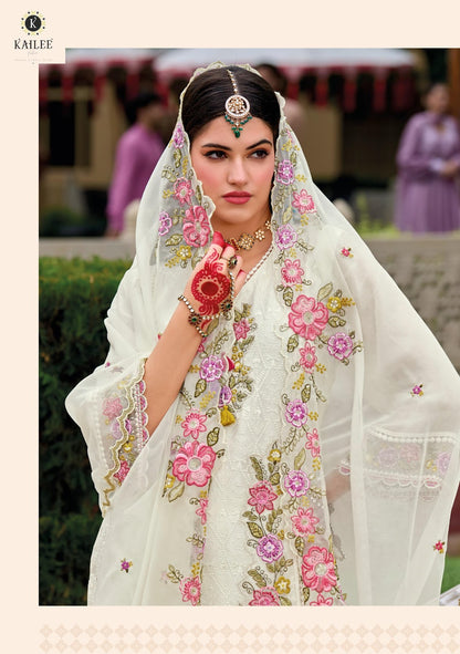 Alfaz Kailee Fashion Viscose Organza Readymade Pant Style Suits Wholesale Price