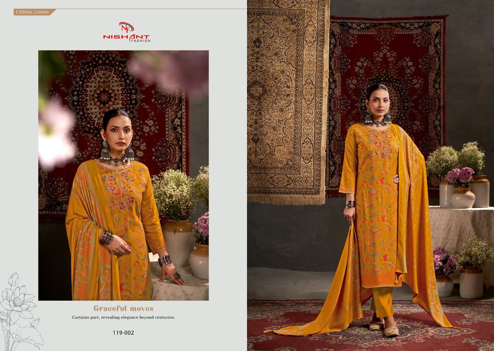 Alfaz Nishant Fashion Pashmina Suits Wholesale Price