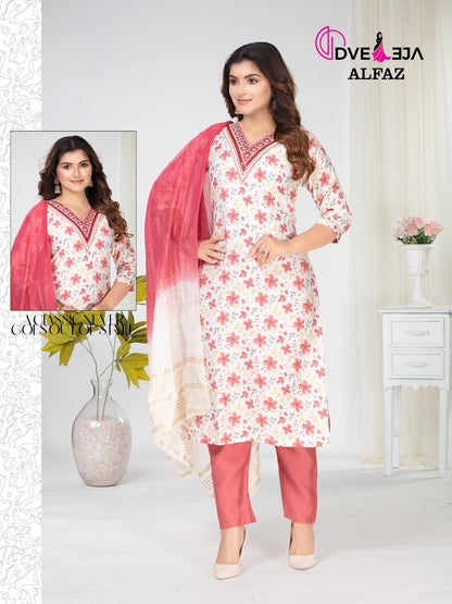 Alfaz Series Dveeja Fashion Vetican Readymade Pant Style Suits Supplier Gujarat
