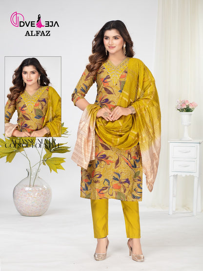 Alfaz Series Dveeja Fashion Vetican Readymade Pant Style Suits Supplier Gujarat