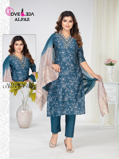 Alfaz Series Dveeja Fashion Vetican Readymade Pant Style Suits Supplier Gujarat