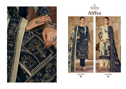 Alffaz Radhika Fashion Azara Lawn Karachi Salwar Suits Exporter