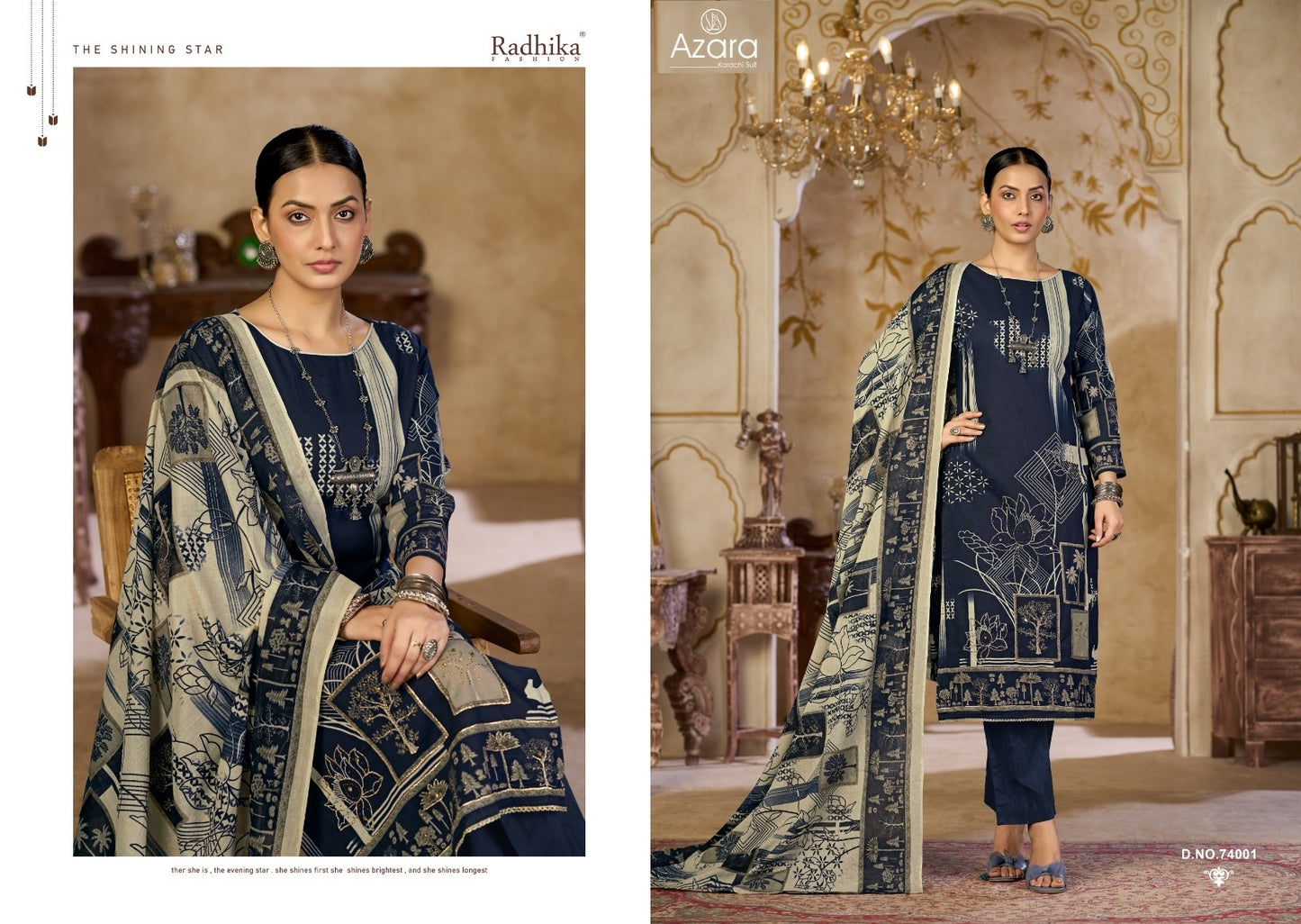Alffaz Radhika Fashion Azara Lawn Karachi Salwar Suits Exporter