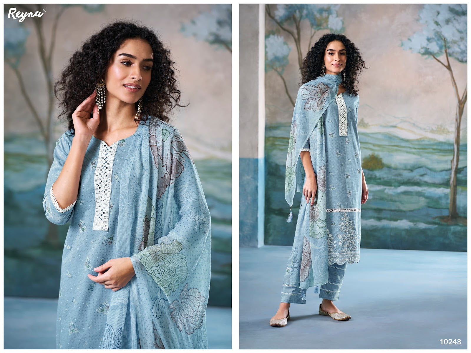Alia Reyna Cotton Pant Style Suits Exporter Gujarat