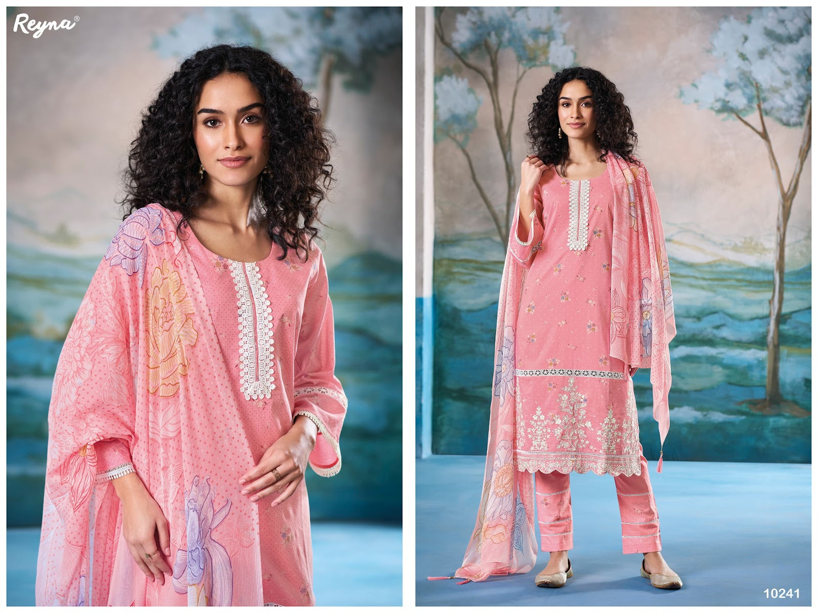 Alia Reyna Cotton Pant Style Suits Exporter Gujarat