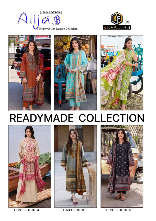 Alija B Vol 30 Keval Fab Karachi Readymade Suits Wholesale