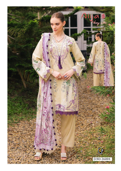 Alija B Vol 36 Heavy Cotton Luxury Collection Keval Fab Karachi Salwar Suits Manufacturer Gujarat
