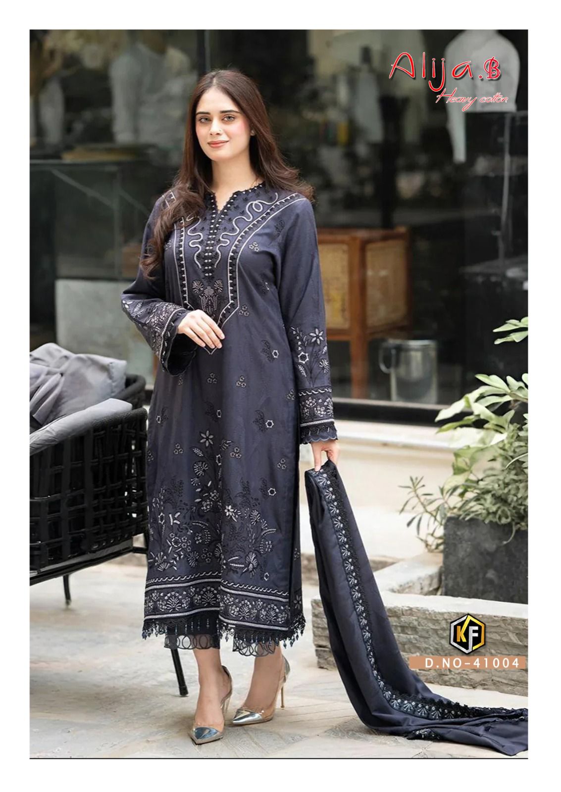 Alija B Vol 41 Keval Fab Lawn Cotton Karachi Salwar Suits Exporter