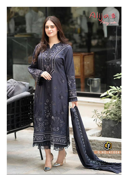 Alija B Vol 41 Keval Fab Lawn Cotton Karachi Salwar Suits Exporter
