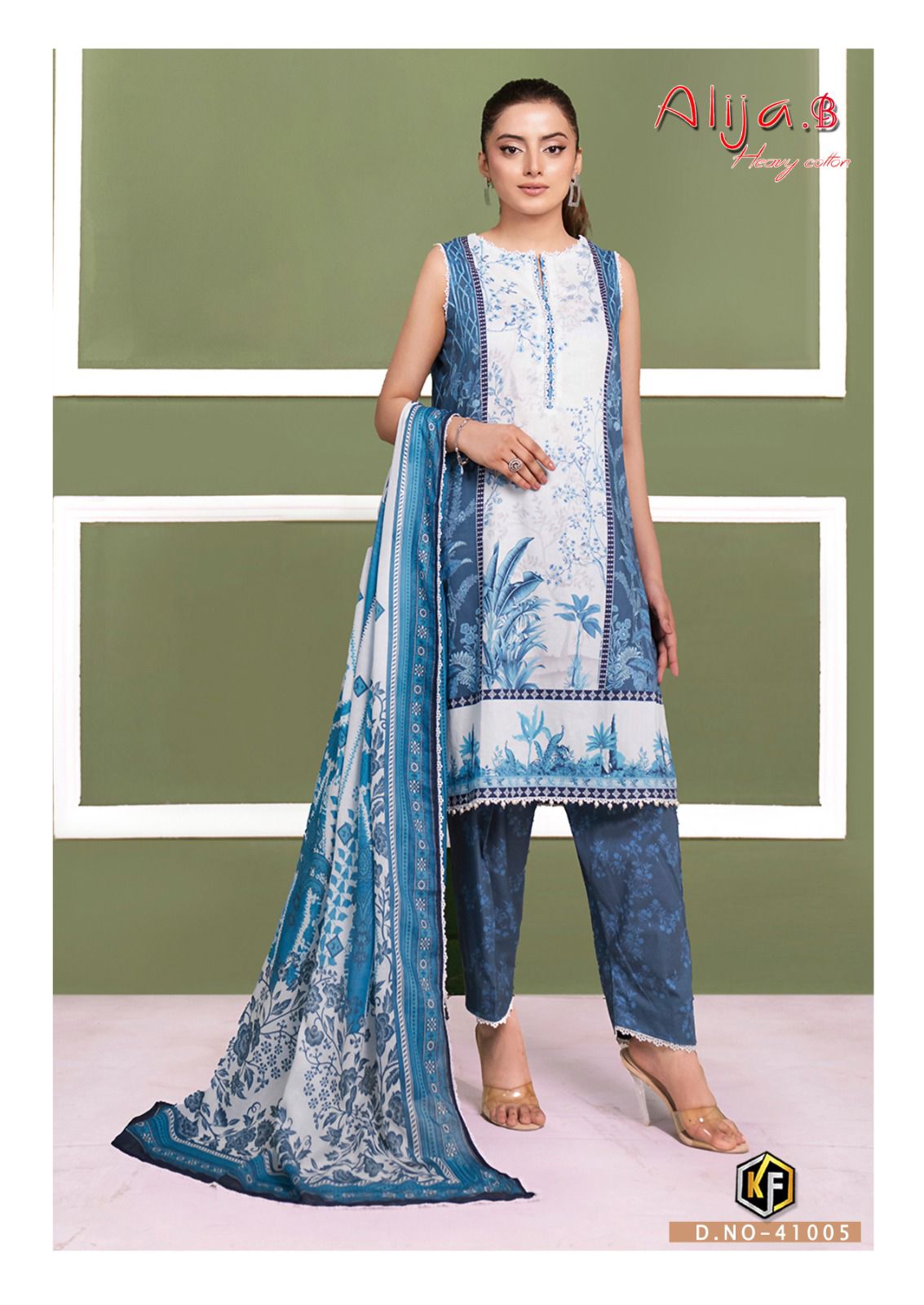 Alija B Vol 41 Keval Fab Lawn Cotton Karachi Salwar Suits Exporter