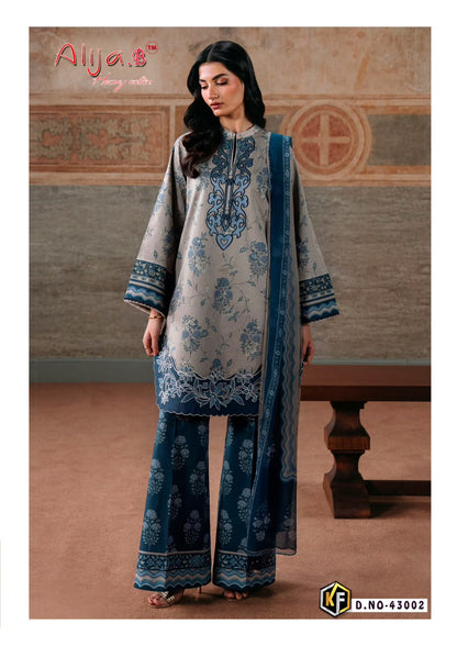 Alija B Vol 43 Keval Fab Lawn Cotton Karachi Salwar Suits Wholesale