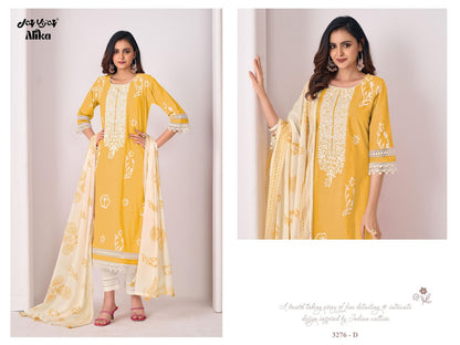Alika 3276 Jay Vijay Pure Cotton Pant Style Suits Supplier Gujarat
