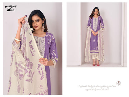 Alika 3276 Jay Vijay Pure Cotton Pant Style Suits Supplier Gujarat