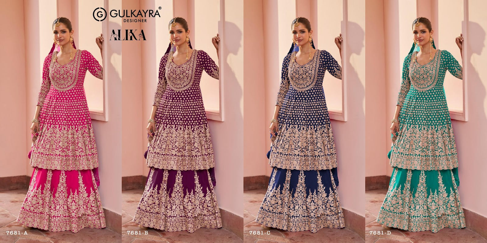 Alika Gulkayra Designer Georgette Readymade Suits Manufacturer