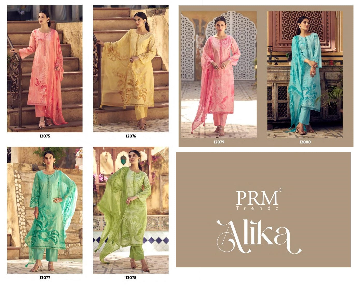 Alika Prm Trendz Pure Lawn Pant Style Suits Wholesale Price