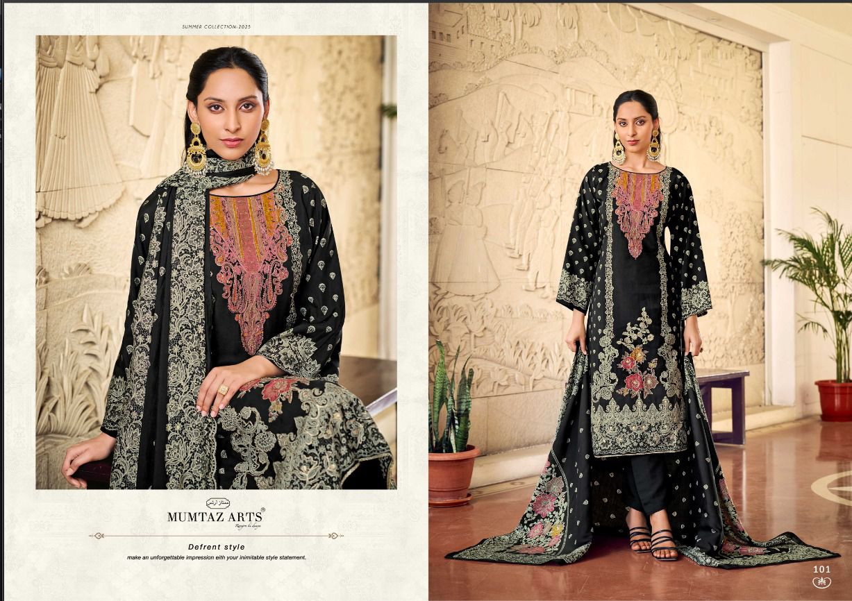 Alina Mumtaz Arts Viscose Muslin Karachi Salwar Suits Wholesaler Ahmedabad