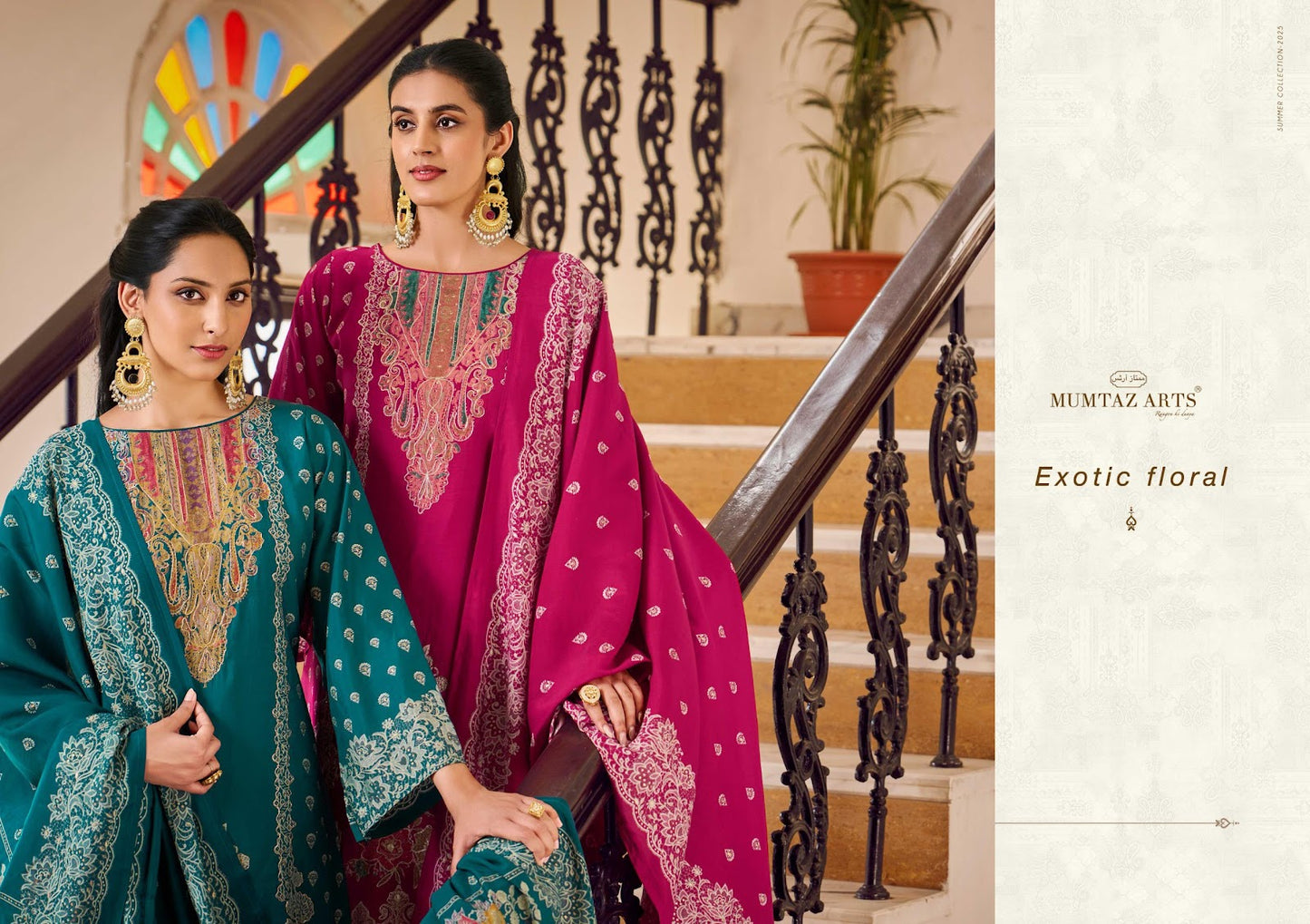 Alina Mumtaz Arts Viscose Muslin Karachi Salwar Suits Wholesaler Ahmedabad