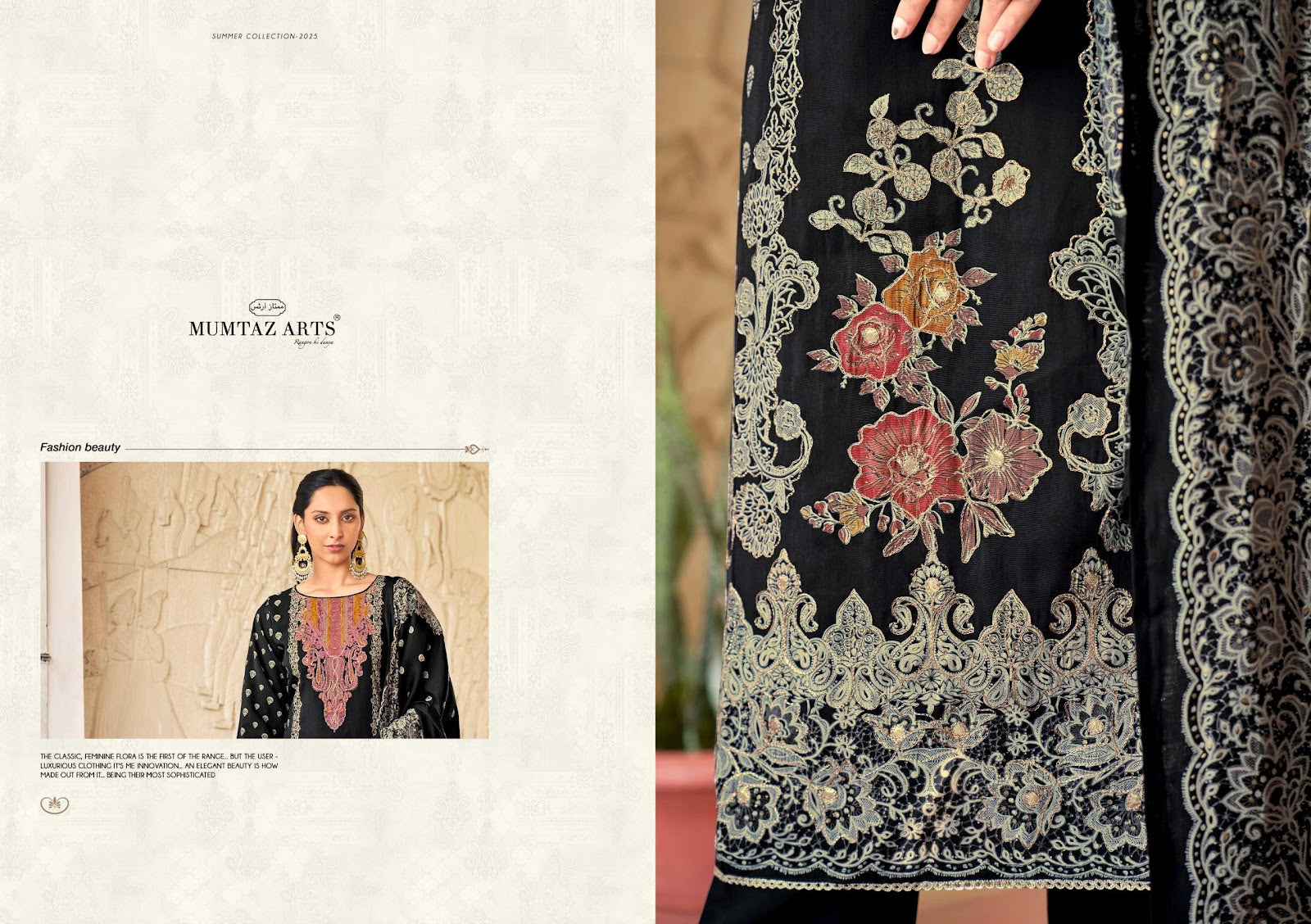 Alina Mumtaz Arts Viscose Muslin Karachi Salwar Suits Wholesaler Ahmedabad